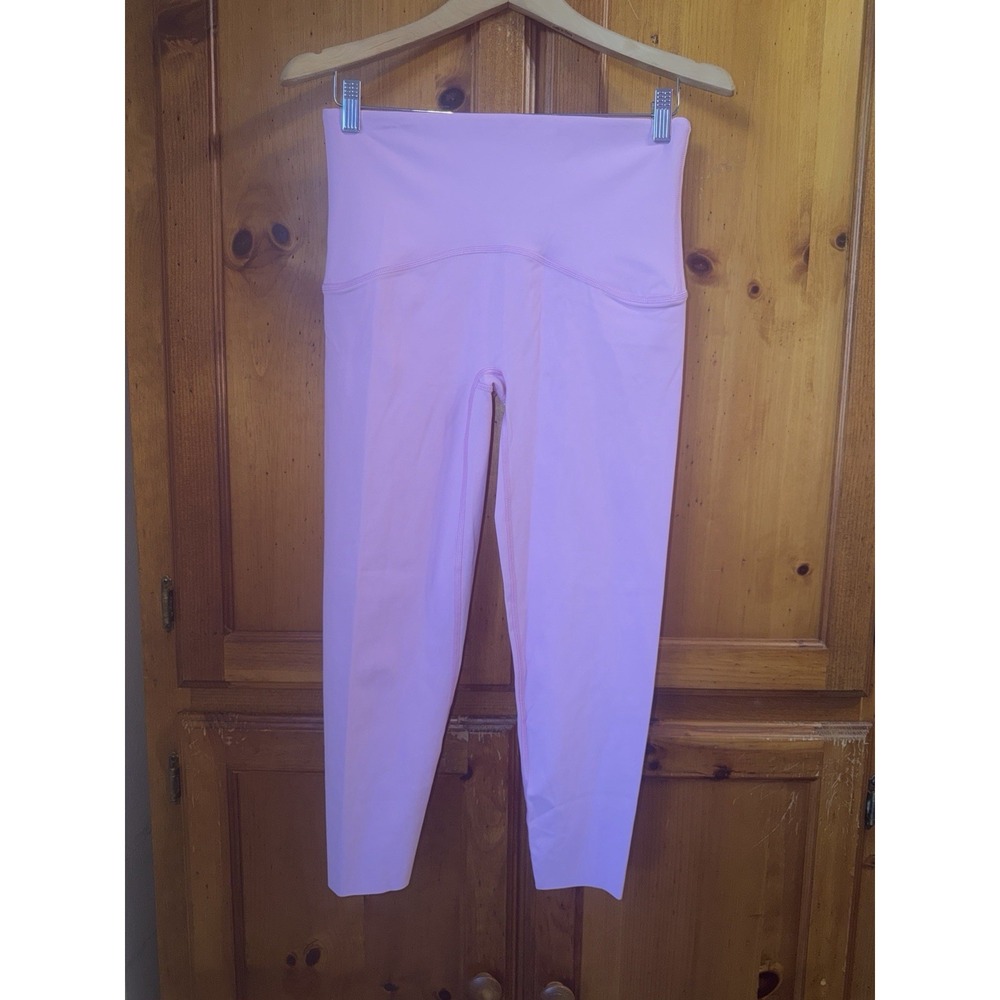 Spanx Booty Boost 7/8 Leggings Tight Pants Women's L High Rise Shapewear Pink